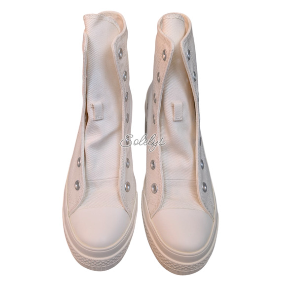 Converse Chuck 70 De Luxe Heel Platform Egret White Sneaker Mens 10 Womens 12 - Picture 9 of 10